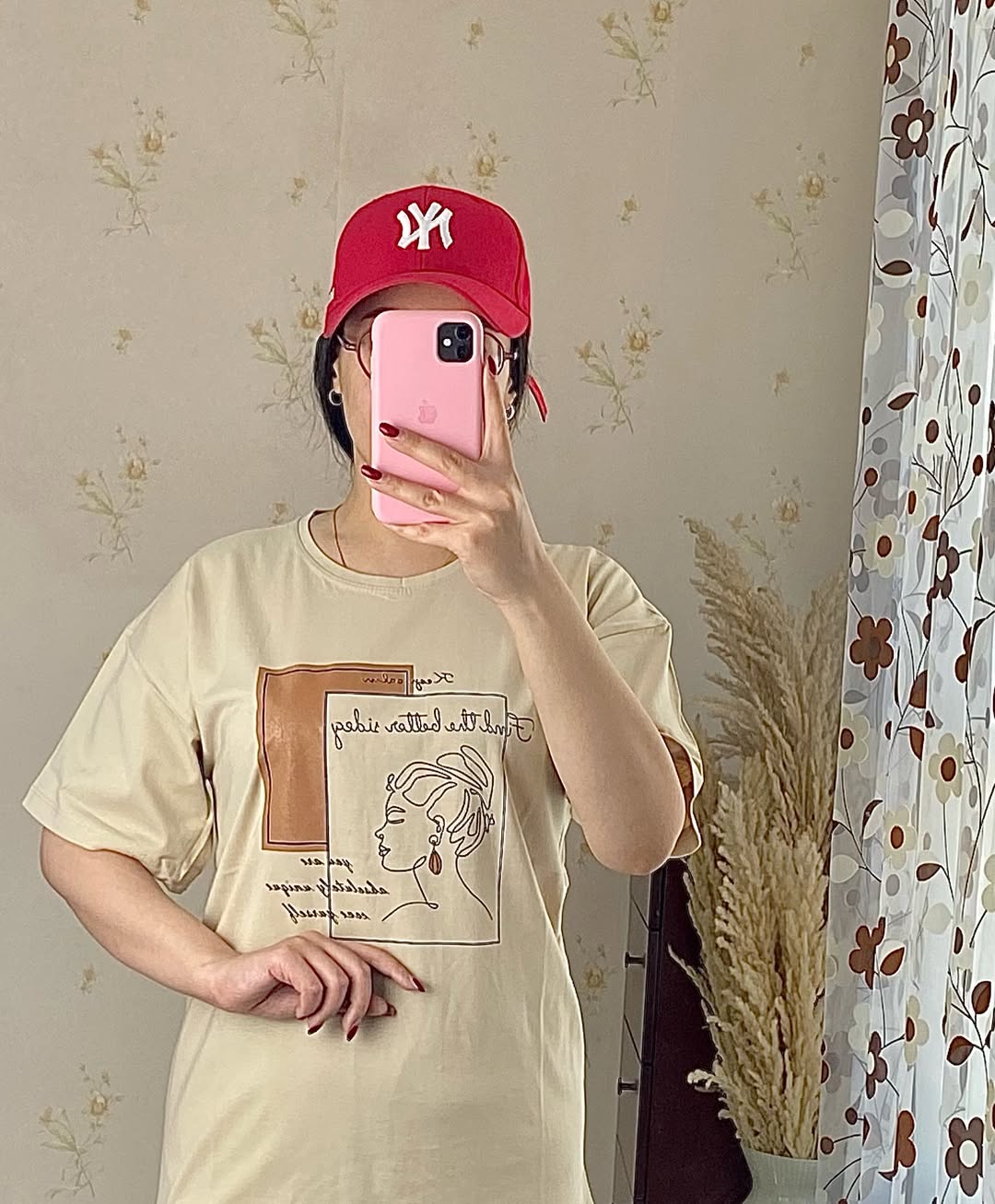 تیشرت قواره دار ترمه فری سایز