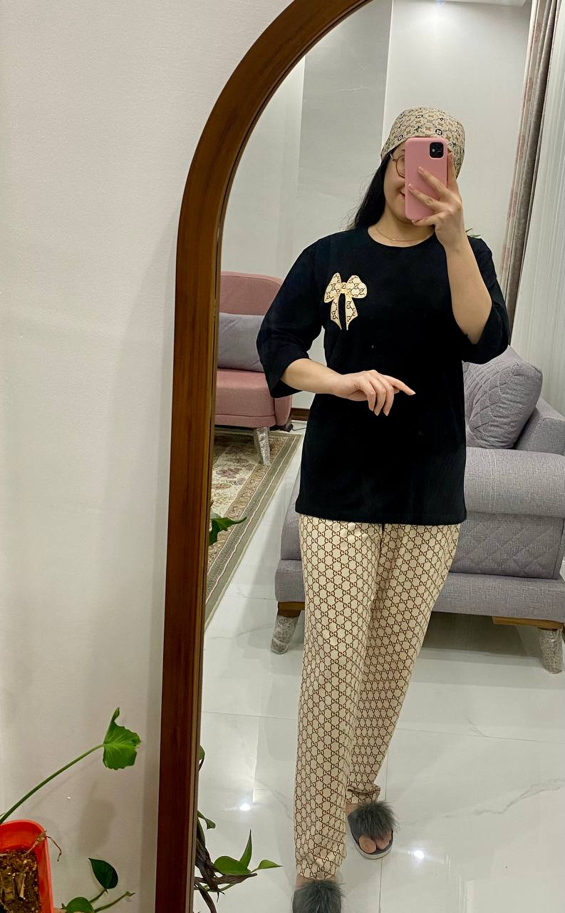 تیشرت شلوار گوچی پاپیون