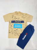 تیشرت باکسی شلوارک برمودا بچگانه اقتصادی SKATE