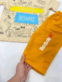 تیشرت باکسی شلوارک برمودا بچگانه اقتصادی SKATE