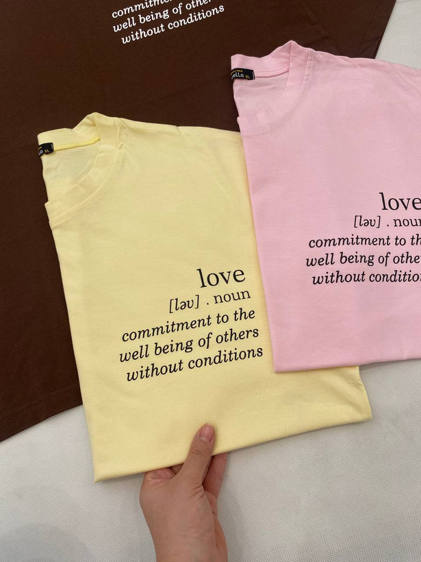 تیشرت باکسی love