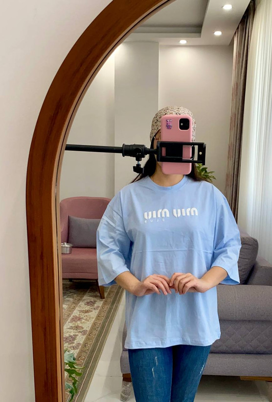تیشرت باکسی miu miu
