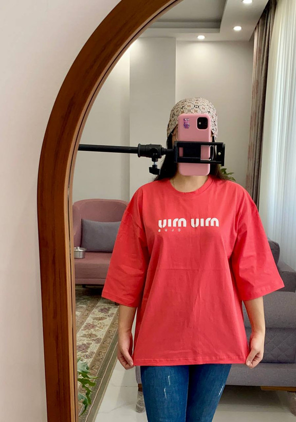 تیشرت باکسی miu miu