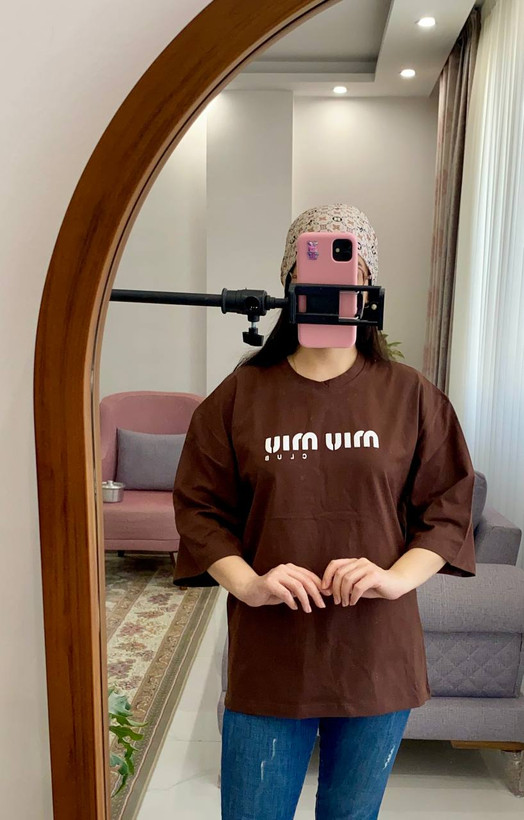 تیشرت باکسی miu miu